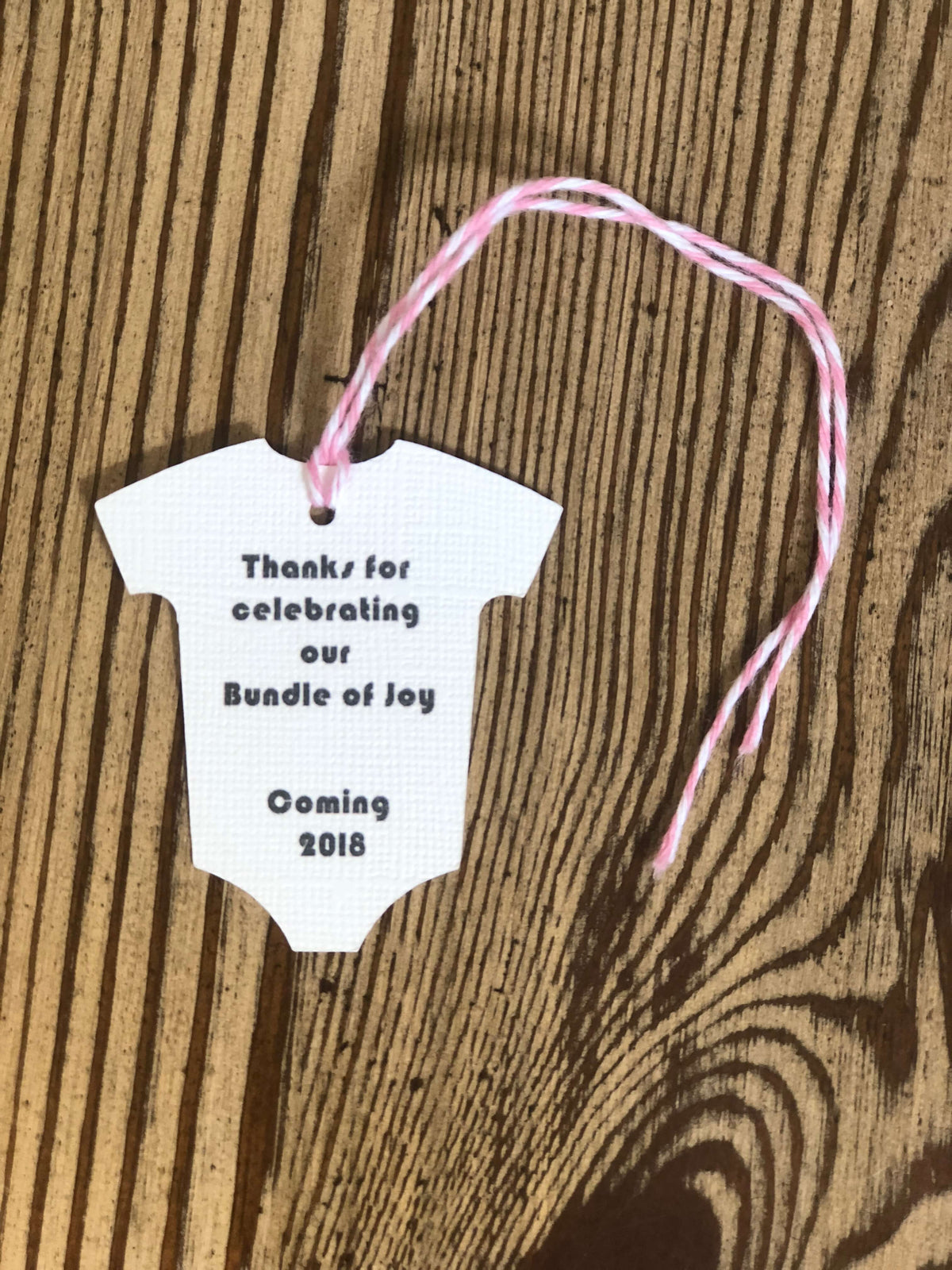 Baby Onesie - "Thanks For Celebrating Our Bundle of Joy"-Gift Tags-Plymouth Cards