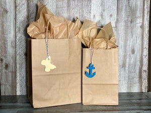 Gift Bag & Tag - Kraft Brown-Bags-Plymouth Cards