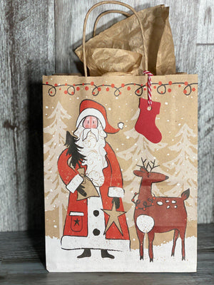 Gift Bag & Tag - Santa-Bags-Plymouth Cards