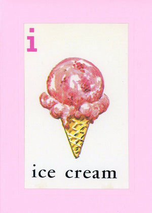 I is for Ice Cream-Alphabet Soup-Plymouth Cards