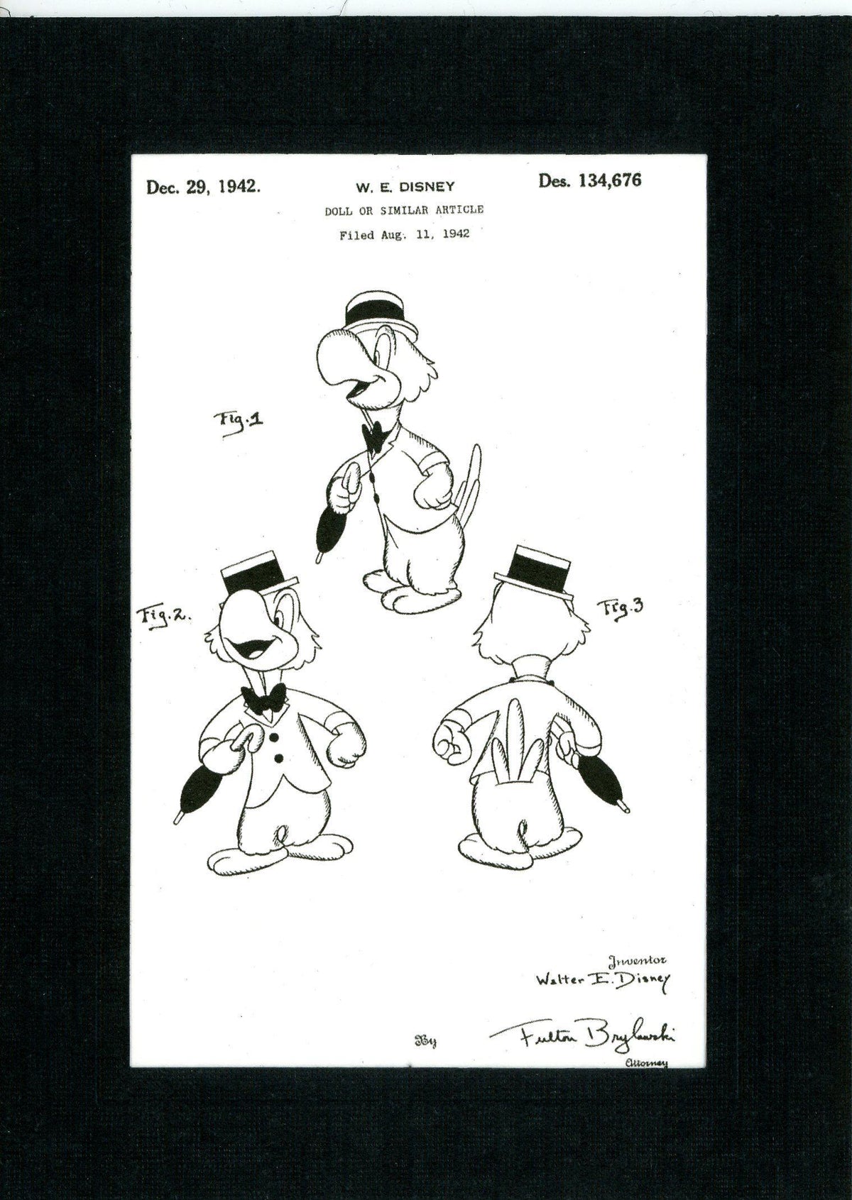 Jose Carioca parrot-Greeting Card-Plymouth Cards