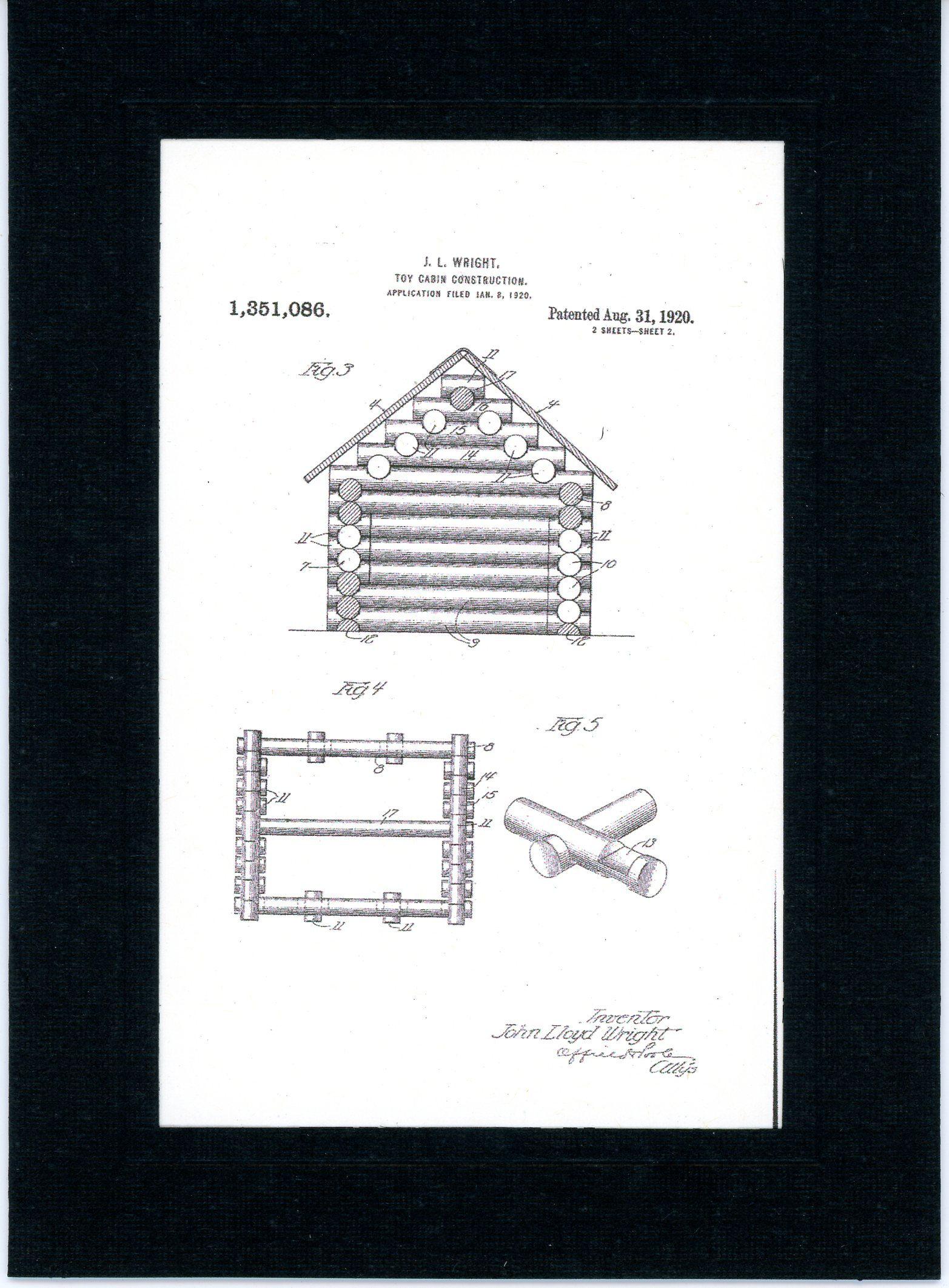 Lincoln Logs 2-Greeting Card-Plymouth Cards
