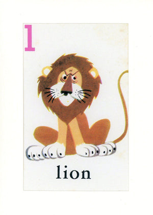 L is for Lion-Alphabet Soup-Plymouth Cards