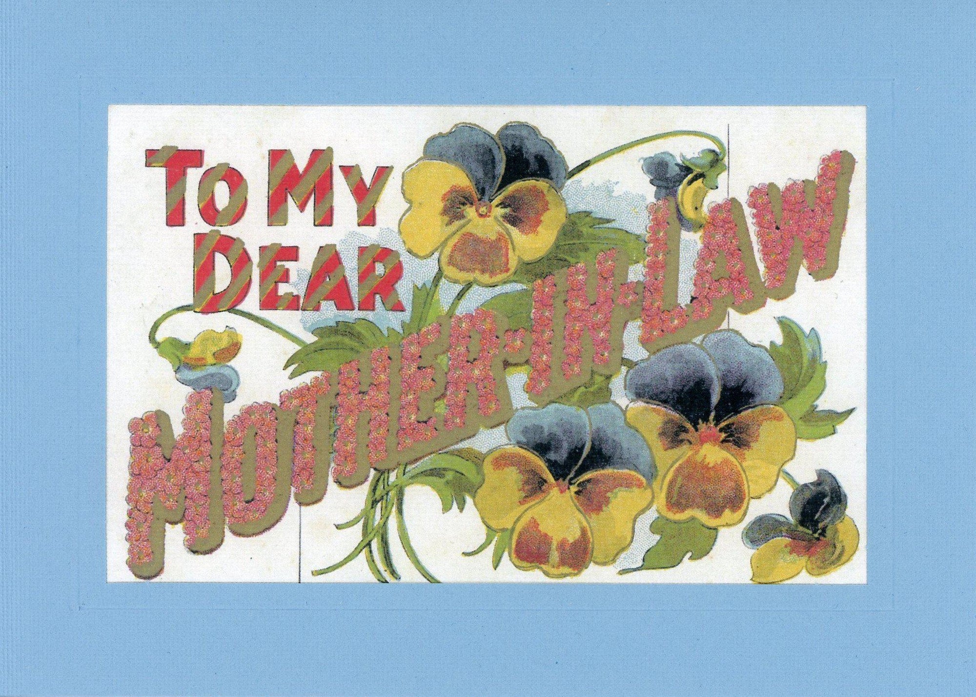 To Dear Mother-In-Law-Greetings from the Past-Plymouth Cards