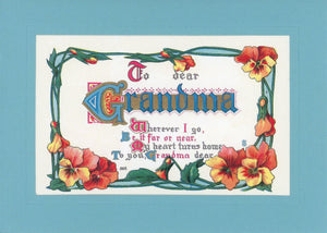 To Dear Grandma-Greetings from the Past-Plymouth Cards