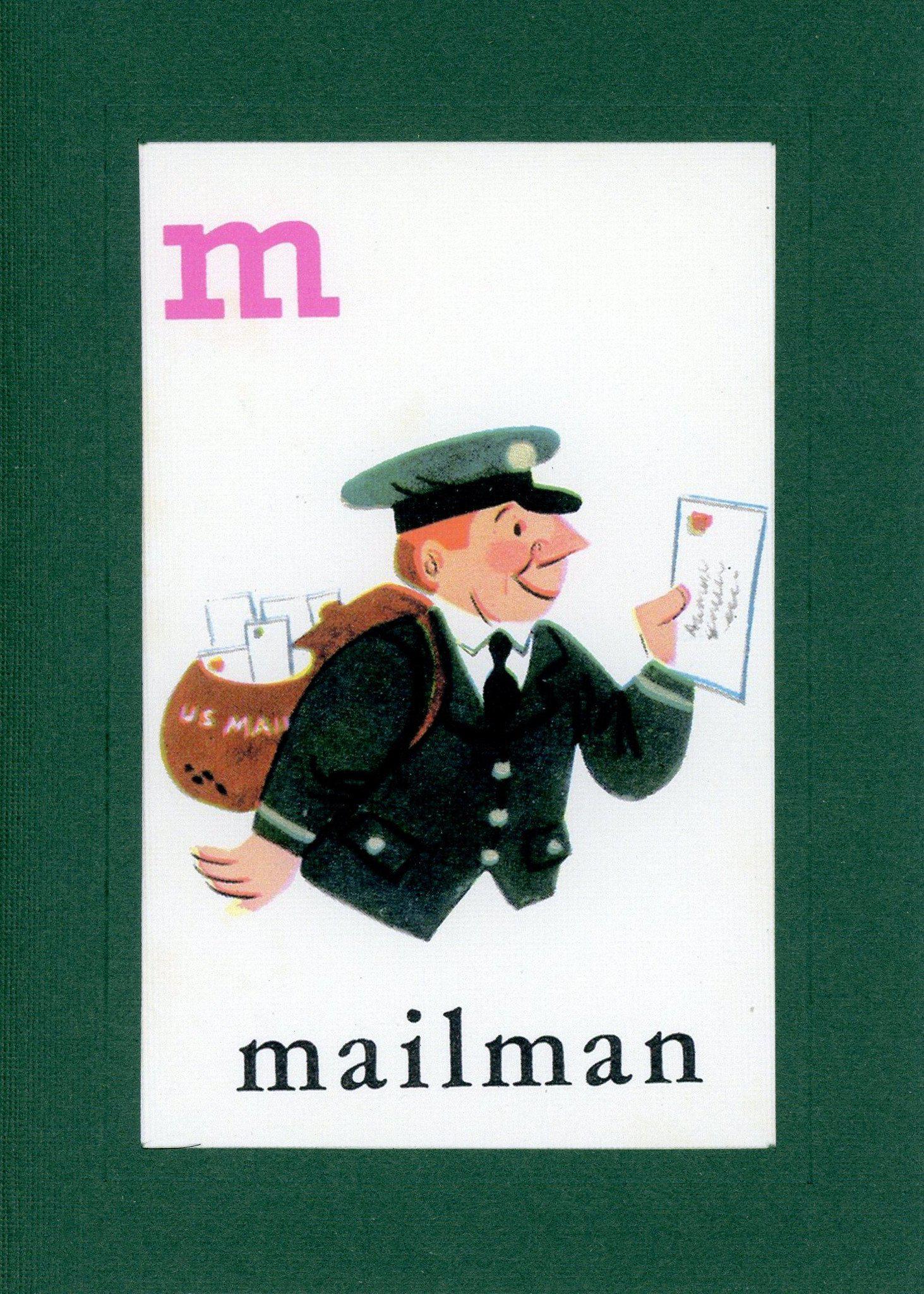 Mailman Card M is for Mailman - Plymouth Cards