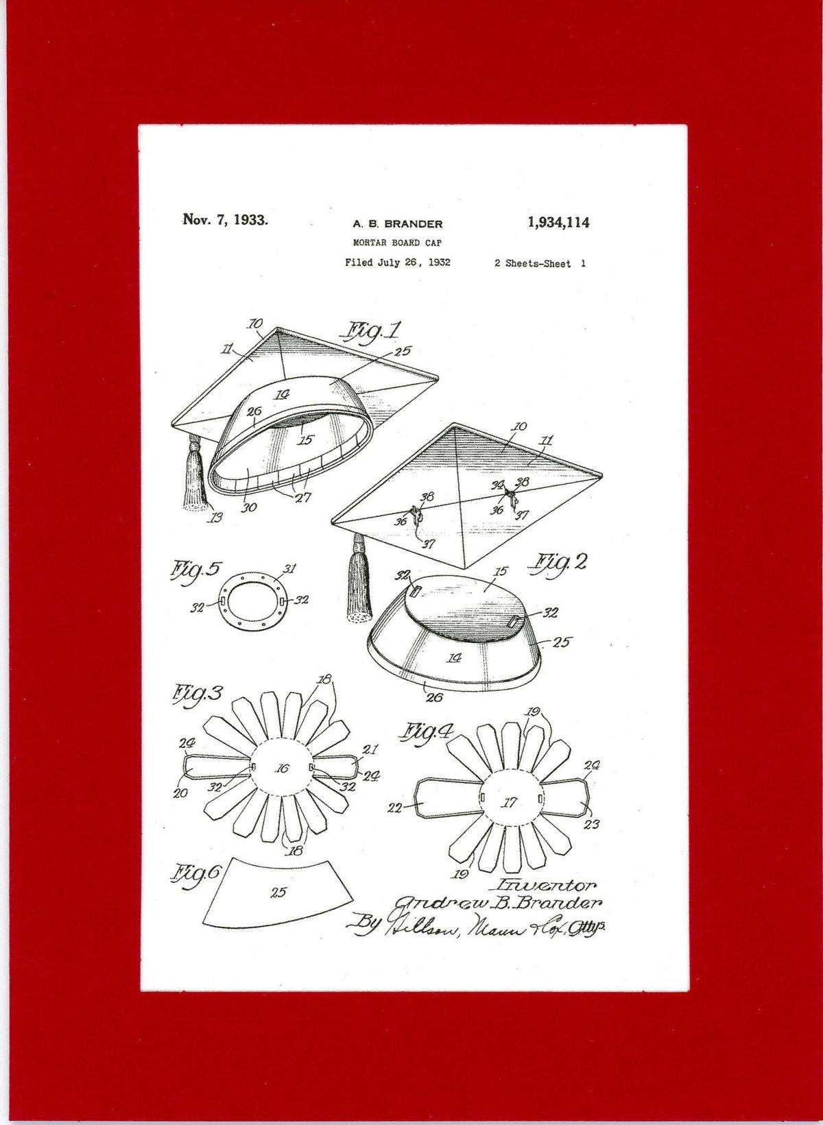 Mortar Board Cap - Graduation-Greeting Card-Plymouth Cards