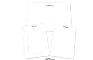 Snow #N3878 (no logo on back)-Photo note cards-Plymouth Cards