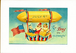 July 4th - Day We Celebrate-Greetings from the Past-Plymouth Cards