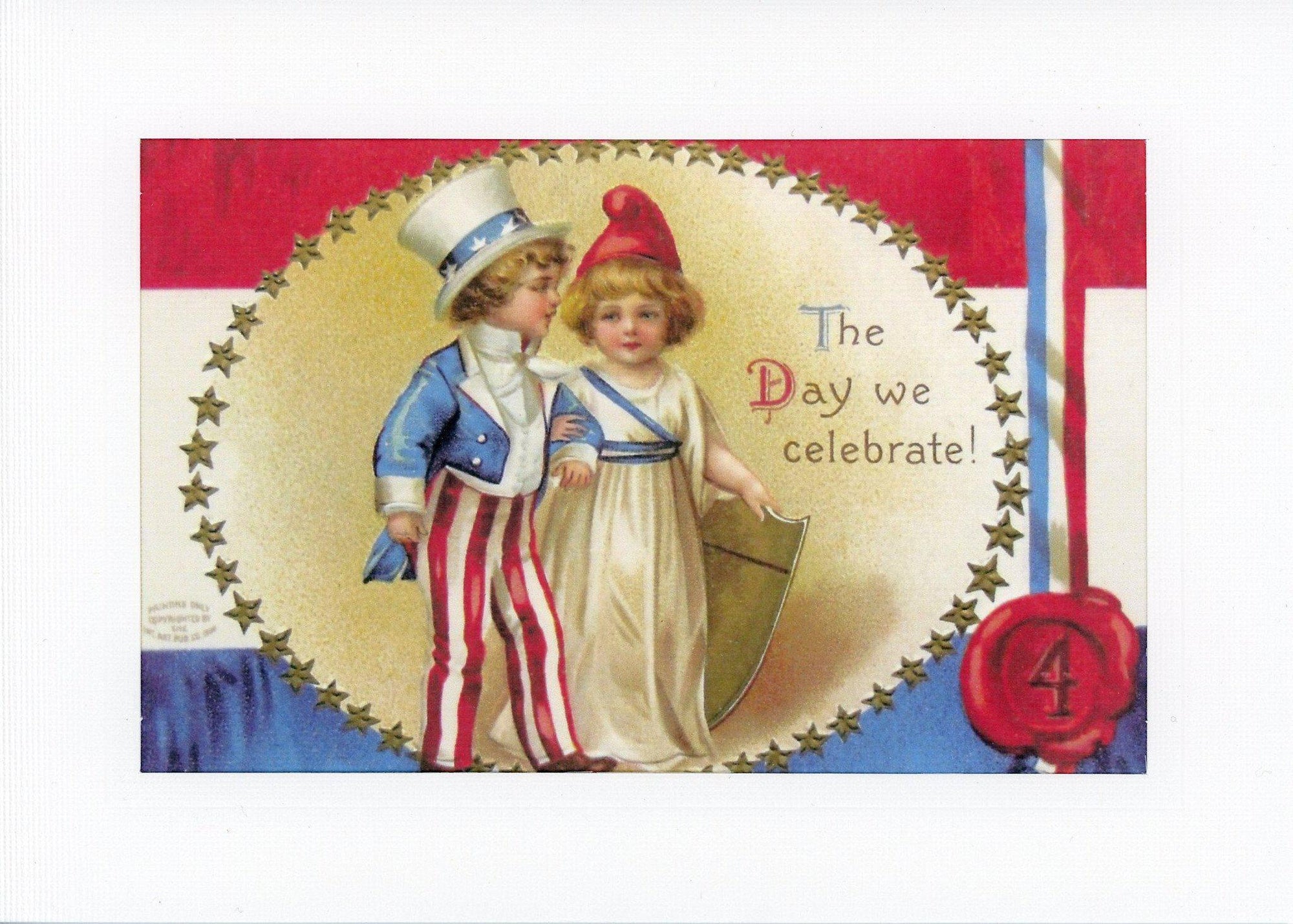 Patriotic "Greetings from the Past" Sampler-Greetings from the Past-Plymouth Cards