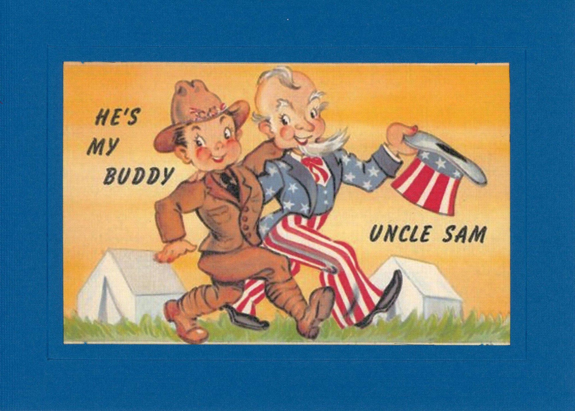 He's My Buddy, Uncle Sam-Greetings from the Past-Plymouth Cards