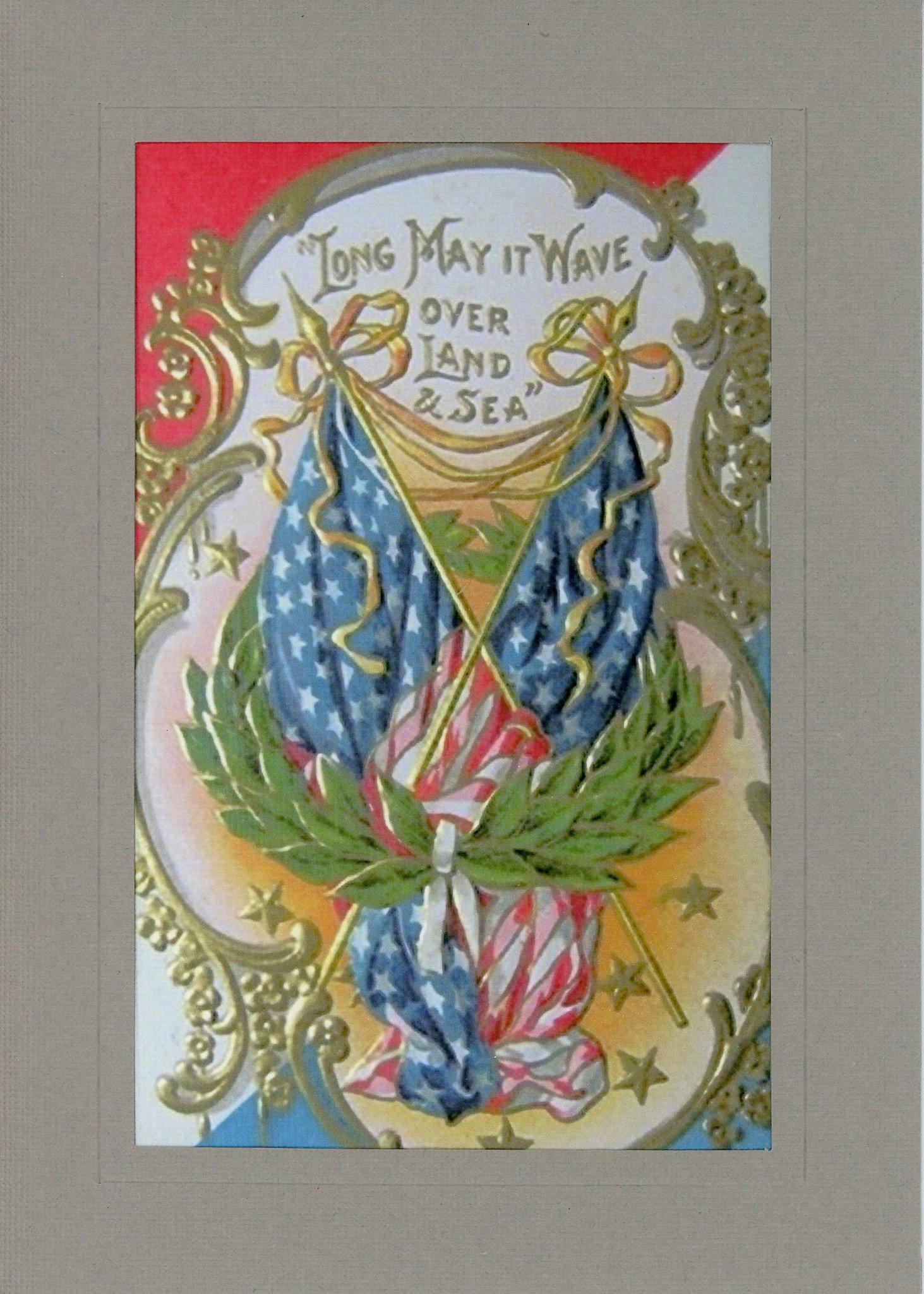 Long May It Wave-Greetings from the Past-Plymouth Cards