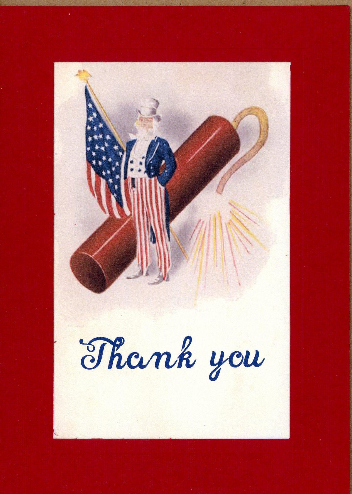 Patriotic Thank You-Greetings from the Past-Plymouth Cards