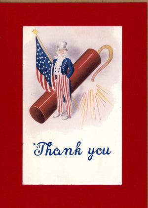 Patriotic Thank You-Greetings from the Past-Plymouth Cards