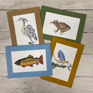 Wetland Dot card set-Greeting Card-Plymouth Cards