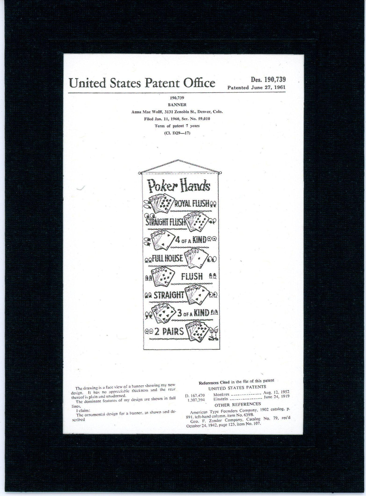 Playing Cards banner 1961-Greeting Card-Plymouth Cards