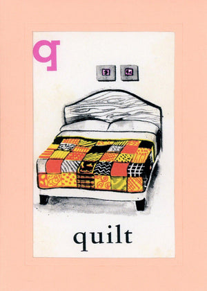 Q is for Quilt-Alphabet Soup-Plymouth Cards