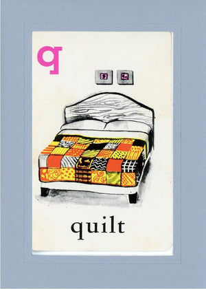 Q is for Quilt-Alphabet Soup-Plymouth Cards