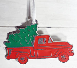 Red Truck Ornament-Plymouth Cards