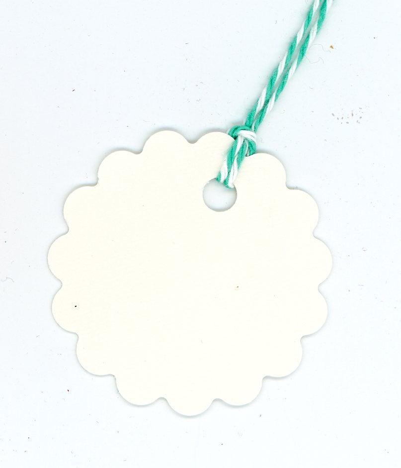 Scallop gift tags-Gift Tags-Plymouth Cards