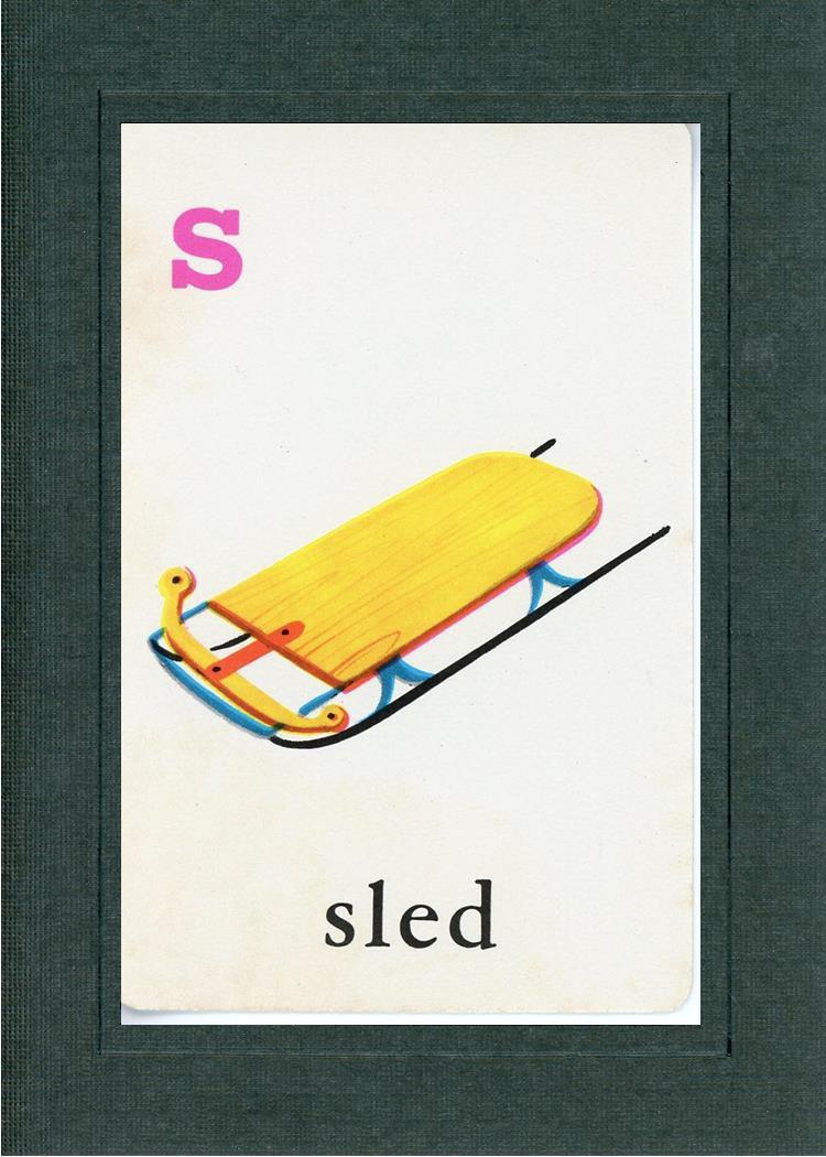 S is for Sled-Alphabet Soup-Plymouth Cards