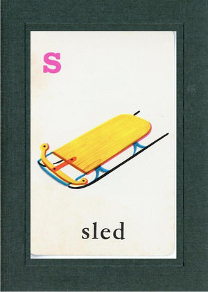 S is for Sled-Alphabet Soup-Plymouth Cards