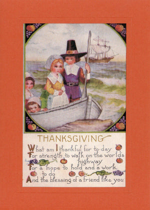Thankful Thanksgiving-Greetings from the Past-Plymouth Cards