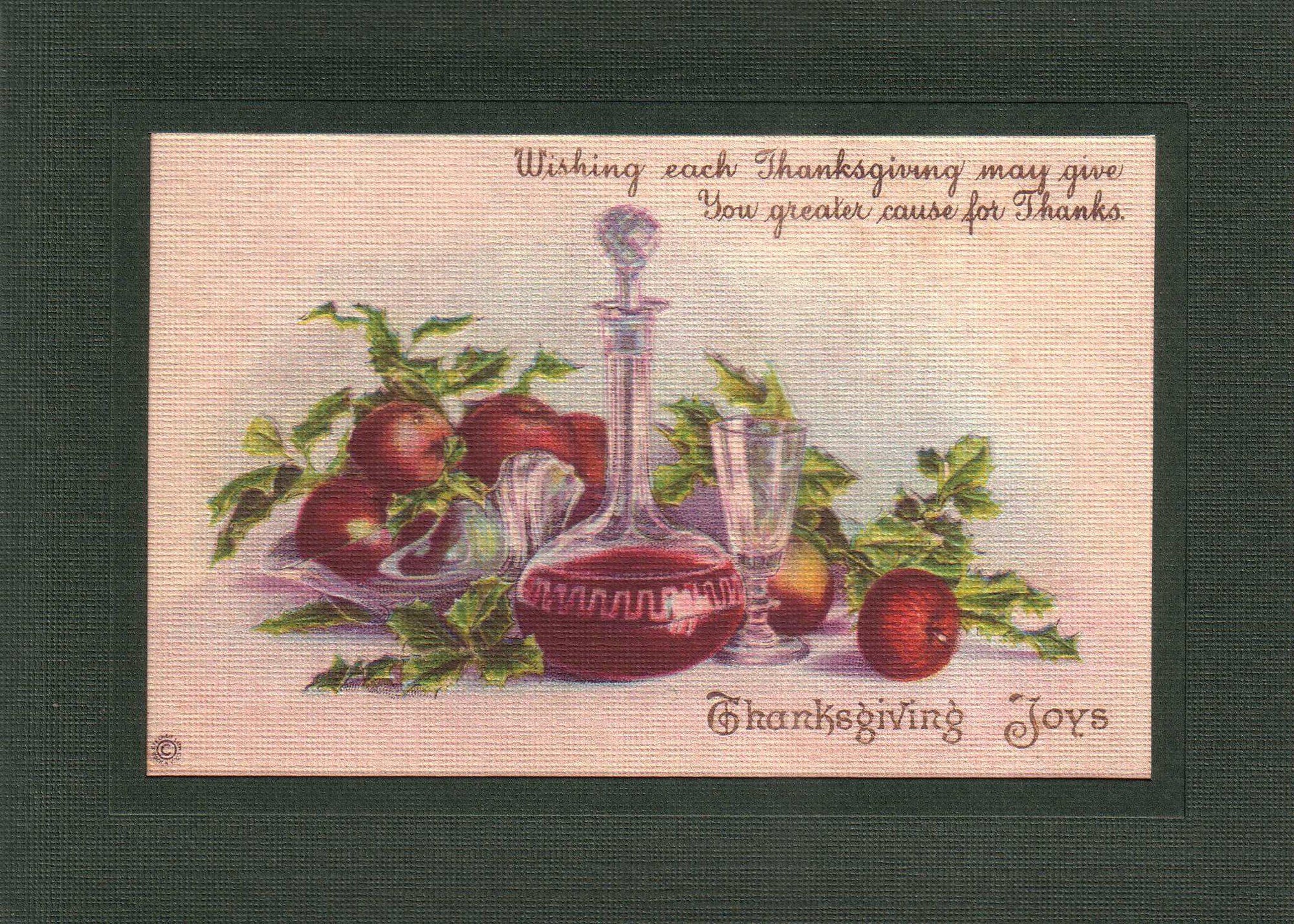 Thanksgiving Joys-Greetings from the Past-Plymouth Cards