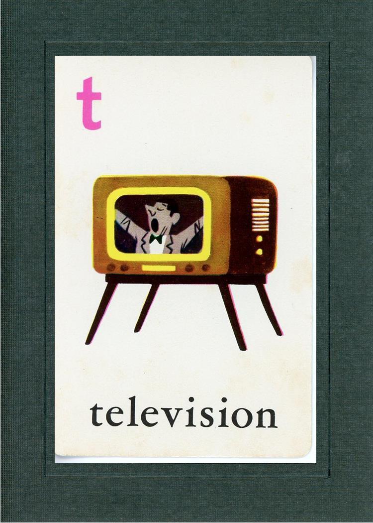 T is for Television-Alphabet Soup-Plymouth Cards