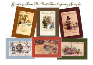 Thanksgiving "Greetings from the Past" Sampler-Greetings from the Past-Plymouth Cards