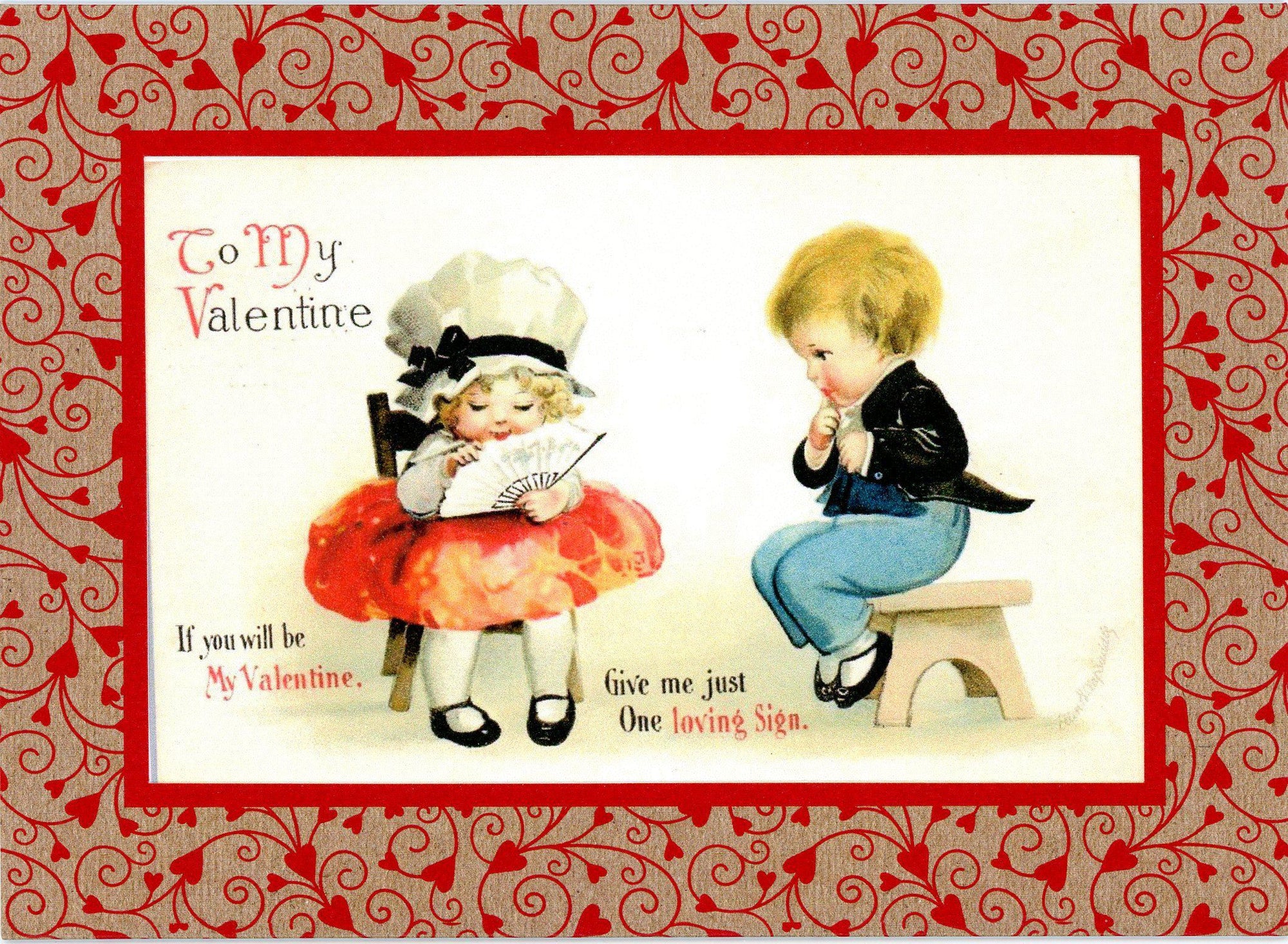 If You Will Be My Valentine-Greetings from the Past-Plymouth Cards
