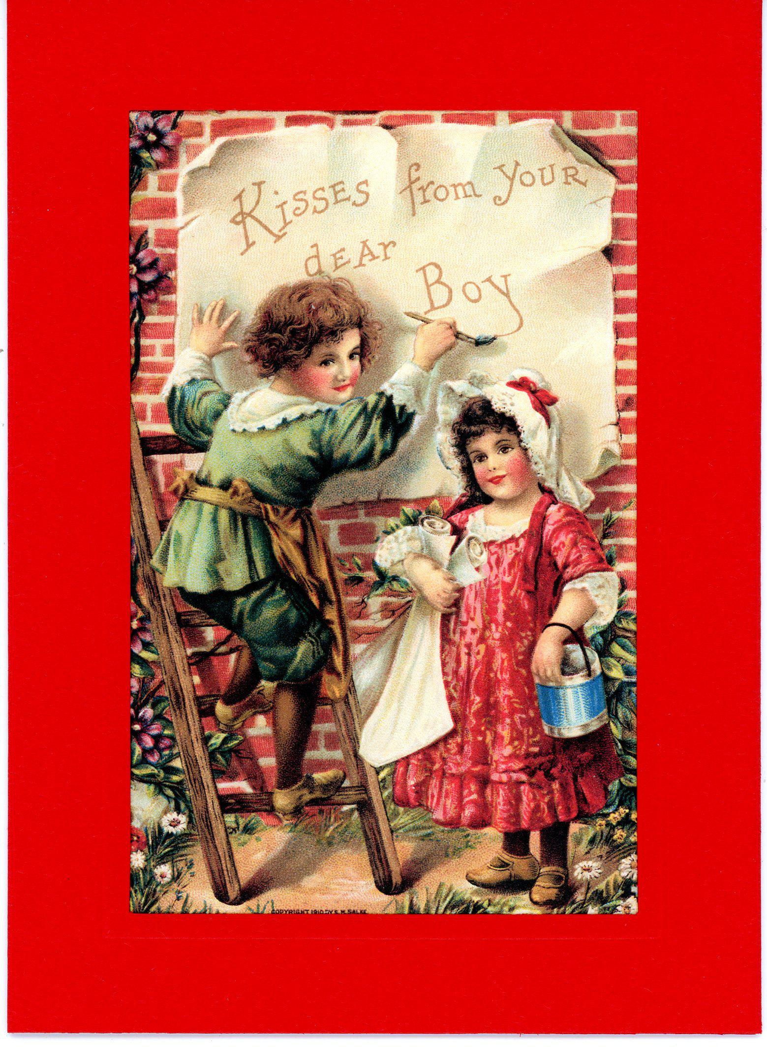 Kisses from Your Dear Boy-Greetings from the Past-Plymouth Cards