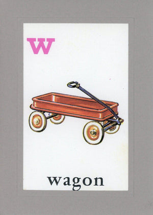 W is for Wagon-Alphabet Soup-Plymouth Cards