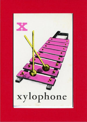 X is for Xylophone-Alphabet Soup-Plymouth Cards