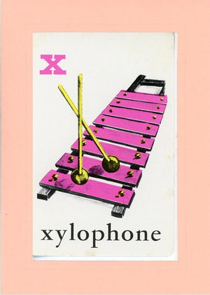 X is for Xylophone-Alphabet Soup-Plymouth Cards