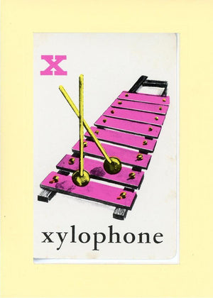 X is for Xylophone-Alphabet Soup-Plymouth Cards