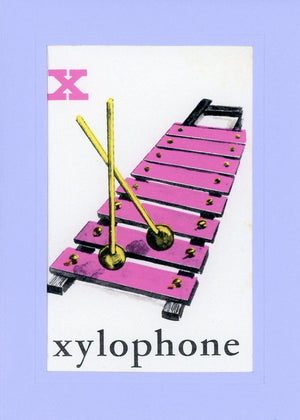 X is for Xylophone-Alphabet Soup-Plymouth Cards