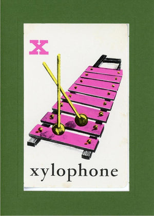 X is for Xylophone-Alphabet Soup-Plymouth Cards