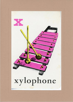 X is for Xylophone-Alphabet Soup-Plymouth Cards
