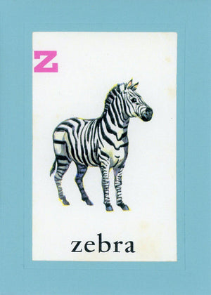 Z is for Zebra-Alphabet Soup-Plymouth Cards