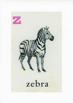 Z is for Zebra-Alphabet Soup-Plymouth Cards