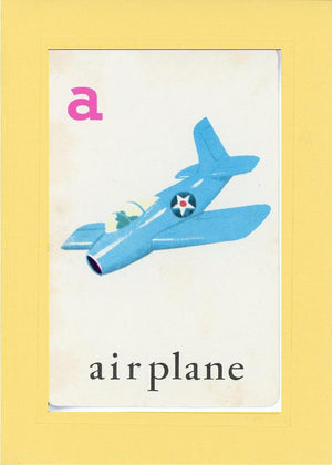 A is for Airplane-Alphabet Soup-Plymouth Cards