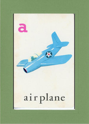 A is for Airplane-Alphabet Soup-Plymouth Cards