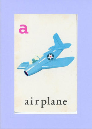 A is for Airplane-Alphabet Soup-Plymouth Cards