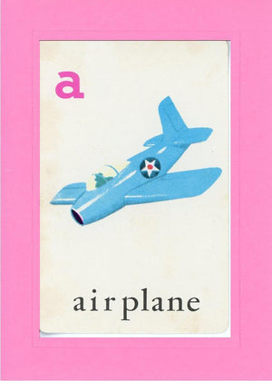 A is for Airplane-Alphabet Soup-Plymouth Cards