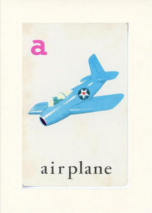 A is for Airplane-Alphabet Soup-Plymouth Cards