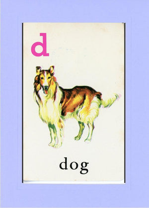 D is for Dog-Alphabet Soup-Plymouth Cards