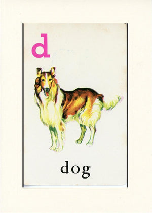 D is for Dog-Alphabet Soup-Plymouth Cards