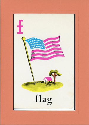 F is for Flag-Alphabet Soup-Plymouth Cards