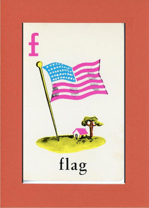 F is for Flag-Alphabet Soup-Plymouth Cards